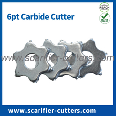6pt Carbide Cutter Blade Flail For Surface Prep Grinder Floor Scarifiers Machines