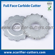 Large 16 Pt Flat Face Carbide Tipped Cutters For Concrete Floor Milling Planers