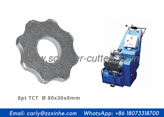 8pt Carbide Cutters TCT 8 Star Wheels For Concrete Planers Scarifying Milling Machine