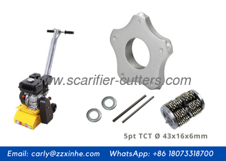 Concrete Milling Scarifier Machine Carbide Tipped 5 Points Scarifier TCT Cutters For Scarifiers