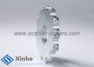 Scarifier Drum Parts Carbide Tipped Milling Cutters , Metal Cutter 12 Point