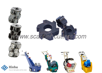 Carbide Tipped Milling Cutters On Scarifier And Scabbler Floor Equipment&Floor Planers