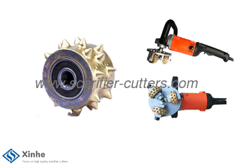32 Points Scarifier Cutters Rotary Bush Hammer TCT Carbide Cutters For Removal Of Laitance