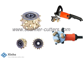 Rotary Bush Hammer Tungsten Carbide Cutters On Floor Grinders Floor Scarifier Concrete Milling Machines