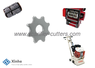 Scarifier Accessories Road Planers Carbide Tipped Milling Cutters 8 Points In Cage Set Ups