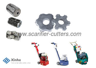 Surface Planers Edco Scarifier Parts 6 Point Tungsten Carbide Tct Cutters  1-3/4" Od 5/8"ID on Drum Assembly