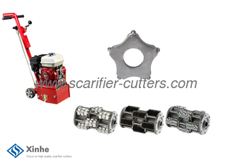 Durable Concrete Floor Planers Parts Replacement Drum Cutters, Steel Washers And Shaft Parts