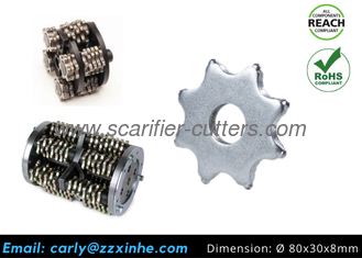 Concrete Grinders And Scarifiers Parts 8pt Carbide Cutter Flails For Remove Pavement Markings