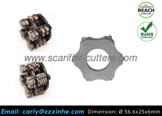 Bartell Bef275 Multiplane 6pt Tct Cutters Flat Star Cutter Spare Parts For Floor Grinder Scarifier Machine