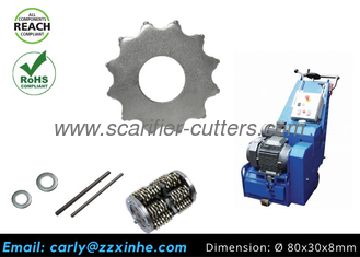 Floor Scarifier Parts Edco Cpu-10fc Cpu-12 Carbide 12pt Cutter Flails Remove Traffic Lines