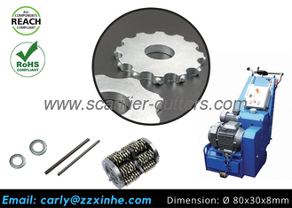 Floor Scarifier Spare Parts Edco Cpu-10fc Cpu-12 Tct 12 Points Drum Assembly