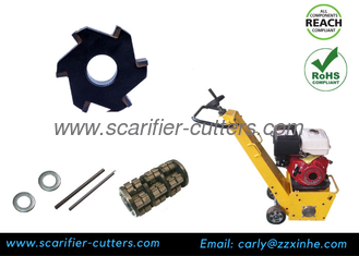 Deck Scaling Derusting Scarifiers Von Arx FR200 Drum With TCT Tungsten Carbide Cutters
