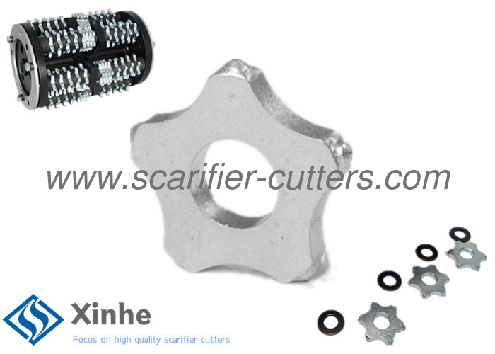 Concrete Floor Planers Parts 5 Point Carbide Milling Cutters On Surface Preparation Equipment
