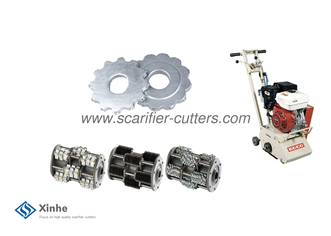 Concrete Floor Planers Parts 12pt Scarifier TCT Cutters For Bartell BEF320 Hevey Duty Multiplane Machines