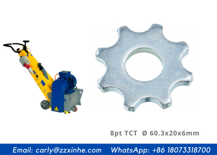 8 Point Scarifier Milling Cutters 8 Tips Tungsten Carbide Tipped Flails ...